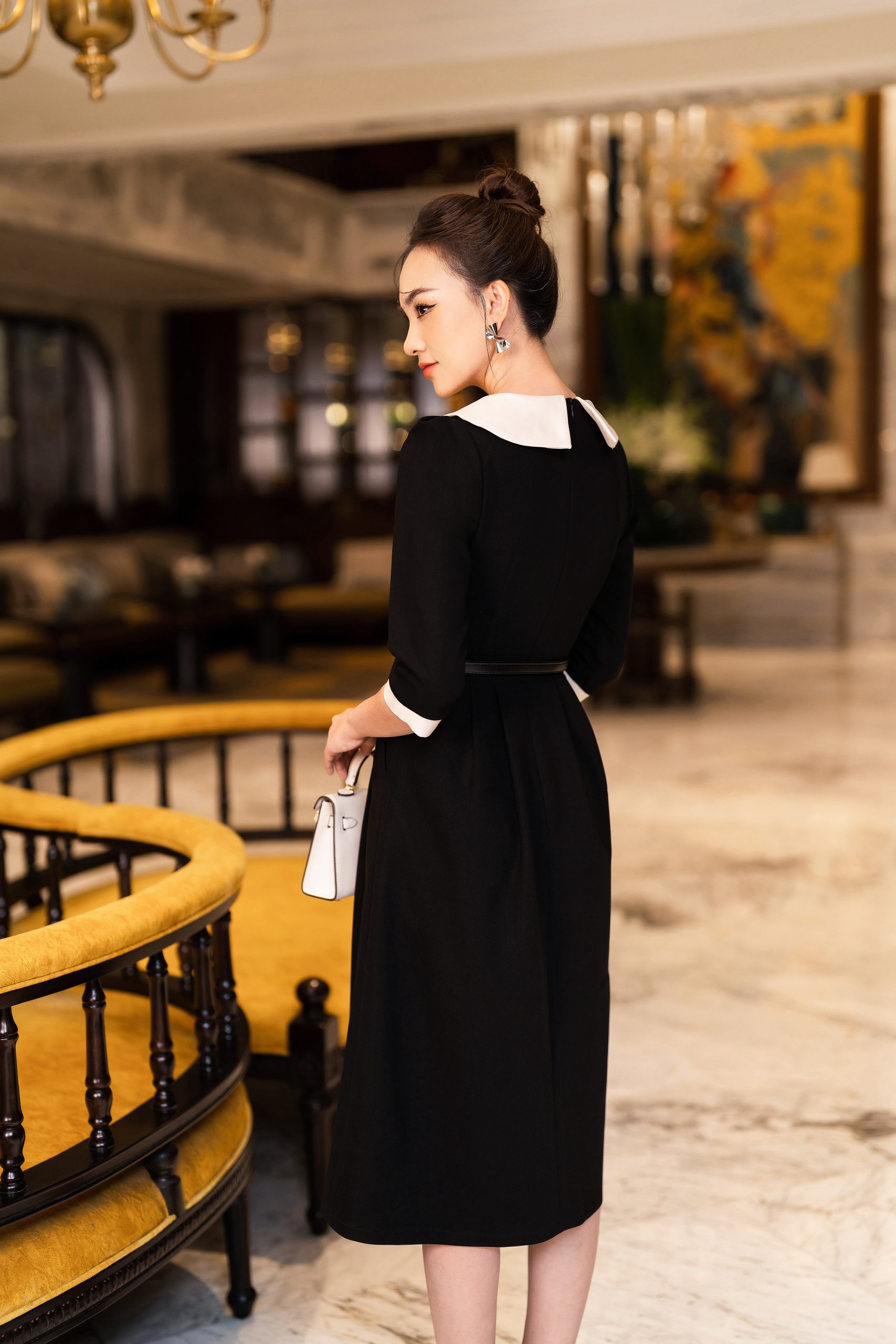 Váy đen Cổ Vuông Dáng Dài giá rẻ Tháng 2,2024|BigGo Việt Nam
