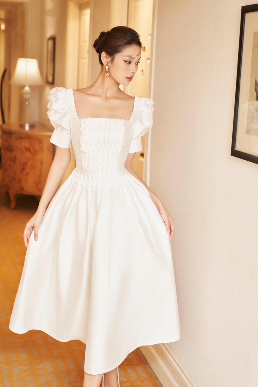 Đẹp rực rỡ với những khuôn mẫu váy đầm White mới nhất lúc này  Vatgia Hỏi  Đáp