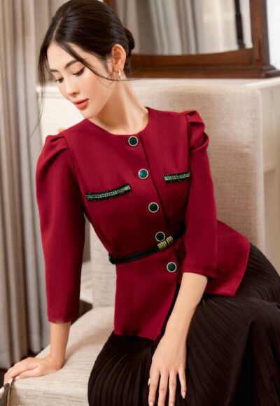 Set Áo Peplum Và Chân váy Tay Lỡ Thanh Lịch - VADLADY