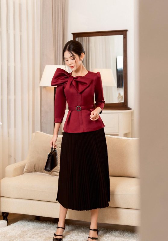 Áo Peplum Nơ Sang Trọng Mới Nhất 2023 - VADLADY