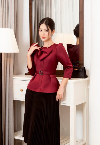 Áo Peplum Nơ Sang Trọng Mới Nhất 2023 - VADLADY