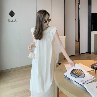 Set Đầm Váy Hở Lưng Sang Trọng Tone Trắng Yêu Kiều - VADLADY