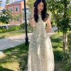 Đầm/Váy Tơ Nhận In Cao Cấp Thanh Lịch Cho Quý Cô - VADLADY