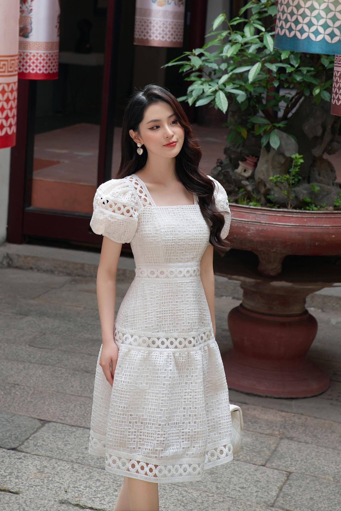 15 Mẫu váy xòe họa tiết hoa đẹp nhất duyên dáng trẻ trung  TH Điện Biên  Đông