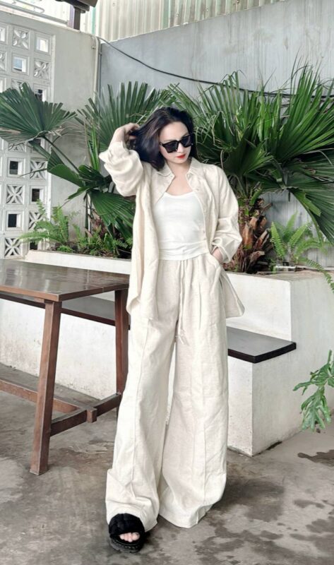 Set Bộ Linen Tự Nhiên Form Rộng Nhẹ Nhàng - VADLADY