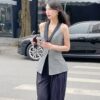 Set/Bộ Vest Thiết Kế Kẻ Caro Sang Trọng Yêu Kiều - VADLADY