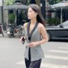 Set/Bộ Vest Thiết Kế Kẻ Caro Sang Trọng Yêu Kiều - VADLADY