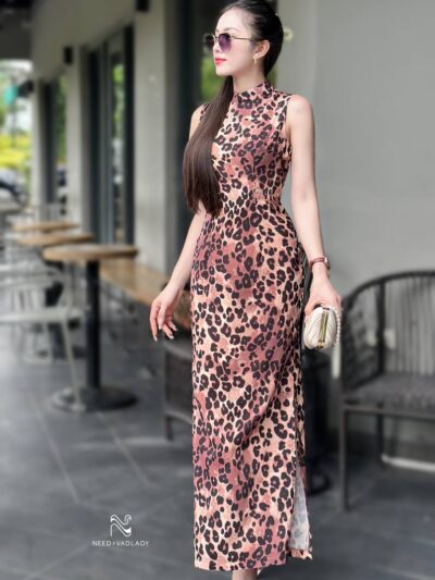 Đầm/váy Thiết Kế Chiffon In Beo Sang Chảnh - VADLADY