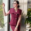 Set/Bộ Vest Dáng Ôm Quần Ống Loe Thời Thượng - VADLADY