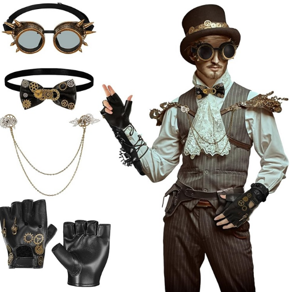 Phong Cách Thời Trang Công Nghệ Pha Cổ Điển - Steampunk Style