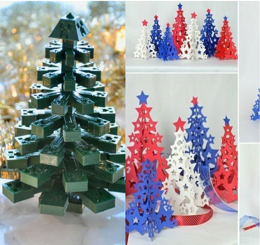 Cách làm cây thông Noel bằng giấy 3D