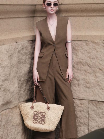 Set Vest Form Dài Không Tay Quần Suông Thời Trang - VADLADY