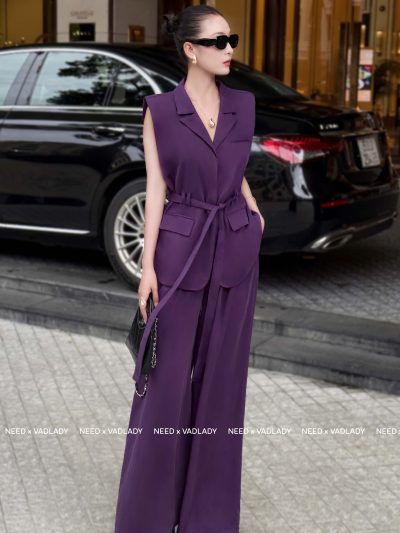 Set Đồ Vest Nữ Tím Gile Thanh Lịch Sang Trọng - VADLADY