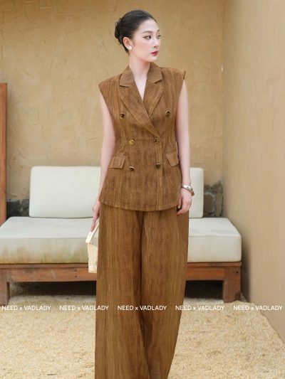 Set Gile Cao Cấp Quần Ống Suông Thanh Lịch – VADLADY