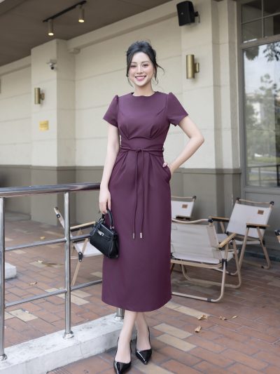 Đầm/Váy Thiết Kế Thắt Đai Nữ Đẹp Sang Trọng - VADLADY