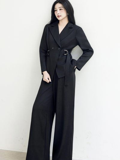 Set Vest Nữ Đen Cao Cấp Form Rộng Thanh Lịch - VADLADY
