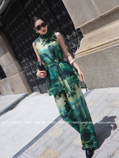 Set Đồ Sát Nách In Họa Tiết Rừng Xanh Cá Tính – VADLADY